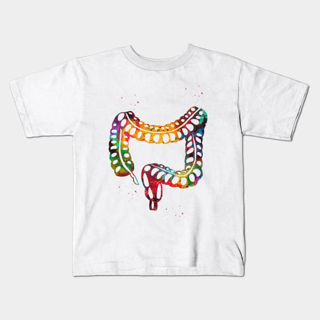 Lower gastrointestinal tract Kids T-Shirt by erzebeth